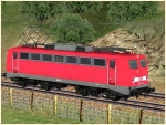 Elektrische G�terzuglokomotive BR 139 der DBAG verkehrsrote Lackierung in Epoche V