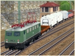 E41 mit gr�ner Lackierung in Epoche III der DB