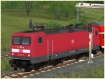 BR 112.1 der DBAG mit verkehrsroter Lackierung in Epoche VI
