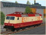 BR 120 002 mit Anschriften �E120� der DB in Epoche IV