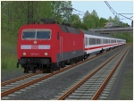 BR 120.1 der DBAG, verkehrsrote Lackierung, Epoche VI