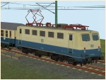 BR 141 362 der DB mit ozeanblau-beiger Lackierung in Epoche IV