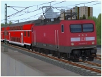 BR 114 der DBAG verkehrsrote Lackierung in Epoche VI