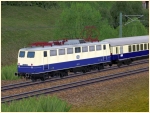E10.11 kobaltblau-beige der DB, Kastenbauform Epoche III