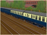 Schnellzugwagen Bulleid Serie BR blau