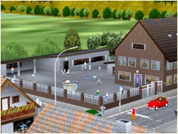  Schule mit Mauer und Nebengeb�uden im EEP-Shop kaufen
