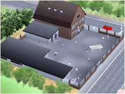  Schule mit Mauer und Nebengeb�uden im EEP-Shop kaufen