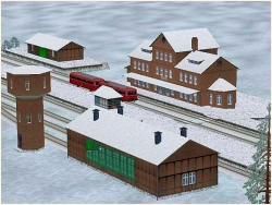  Bahnhofsset Kreihnsdoerp Winter im EEP-Shop kaufen