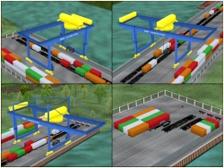  Containerkraene - blau-gelb im EEP-Shop kaufen