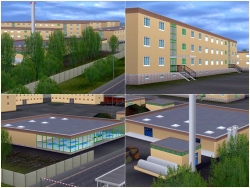  Moderne Kasernengeb�ude Set 1 im EEP-Shop kaufen