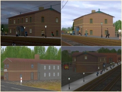  Bahnhof Hoyerswerda um 1873 mit Gas im EEP-Shop kaufen