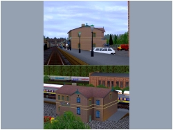  Bahnhof Hoyerswerda um 1873 mit Gas im EEP-Shop kaufen