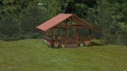 Pavillon aus Holz Set 1 im EEP-Shop kaufen Bild 6