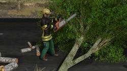 Feuerwehrm�nner mit Kettens�ge im EEP-Shop kaufen Bild 6