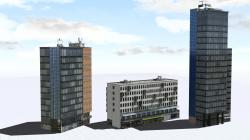 Drei Hochgeb�ude des Freiburger Hau im EEP-Shop kaufen