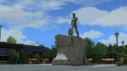  Statue eines Eisenbahnarbeiters im EEP-Shop kaufen