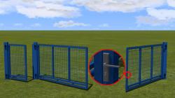 Hoher Sicherheitszaun mit Fl�geltor im EEP-Shop kaufen Bild 6