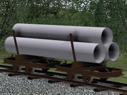  Drehschemel-Loren, beladen (600mm) im EEP-Shop kaufen