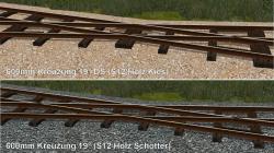  600mm Feldbahnkreuzungen (19�, 38�  im EEP-Shop kaufen