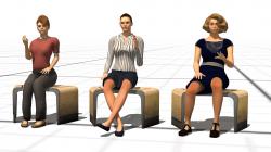 sitzende Frauen & M�nner (High-Poly im EEP-Shop kaufen Bild 6