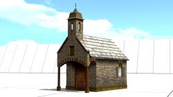 Landschaft 4, Diorama mit Kapelle,  im EEP-Shop kaufen Bild 6