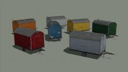  7 Bauwagen in verschiedenen Farben  im EEP-Shop kaufen