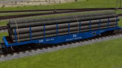  US 54 FlatCar Rungenwagen mit Holz- im EEP-Shop kaufen