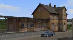  Bahnhof und Dienstgeb�ude  aus Back im EEP-Shop kaufen