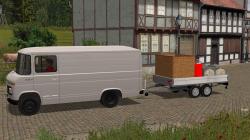  2 achsiger Anh�nger, beladen mit Ba im EEP-Shop kaufen