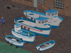  Kleine mediterrane Fischerboote im EEP-Shop kaufen