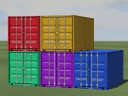  Container in 5 verschiedenen Farben im EEP-Shop kaufen