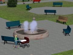  Parkb�nke- und Brunnen-Set im EEP-Shop kaufen