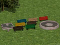 Parkb�nke- und Brunnen-Set im EEP-Shop kaufen Bild 6