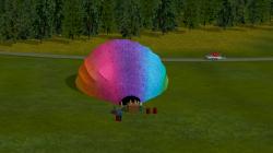 Hei�luftballon am Boden beim Bef�ll im EEP-Shop kaufen
