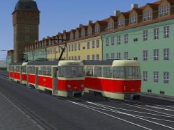 Tatra-Stra�enbahn T4D + B4D Rot-Bei im EEP-Shop kaufen
