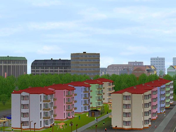 Wohnh&auml;user mit moderner Fassade (AB2422 )