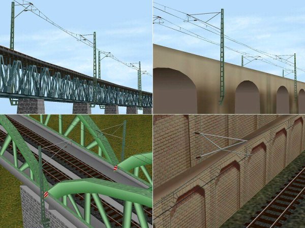 Fahrleitungsmaste der DB, Teilset 1: Streckenmaste (AM1414 )
