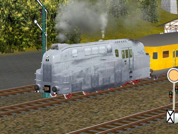 Dampfmotor- Schnellfahrtenderlok der LBE (AS2407 )