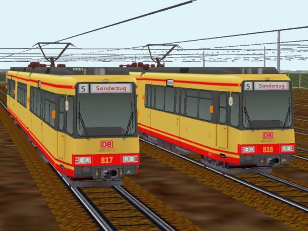 Strassenbahn 817+818 GT8-100C-2S (BD1405 )