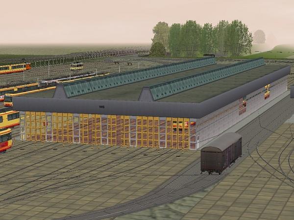 Bausatz Strassenbahnhalle - Wagenhalle W6 (BD1424 )
