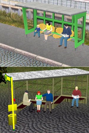 Sitzende Menschen, Set 1 (BH1411 )