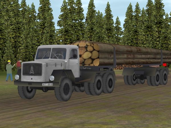 Magirus-Deutz Eckhauber Langholztransporter (BH1425 )