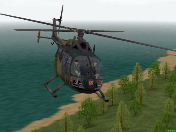 Hubschrauber Bo105-VBH-PAH Bundeswehr-Set (BH1546 )