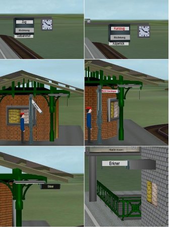 Zugzielanzeiger fuer die Berliner S - Bahn (BS1419 )