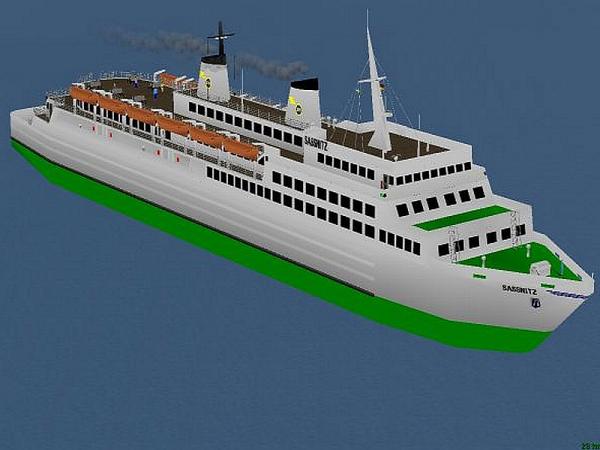 Eisenbahnf&auml;hrschiff FMS "SASSNITZ" der Deutschen Reichsbahn (ab EEP 2.43) (CS2411 )