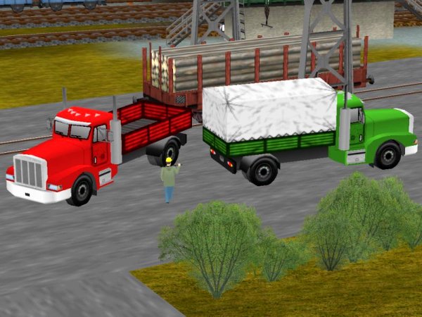 LKW-Set, 2-achsig mit verschiedenen Aufbauten (DK1405 )
