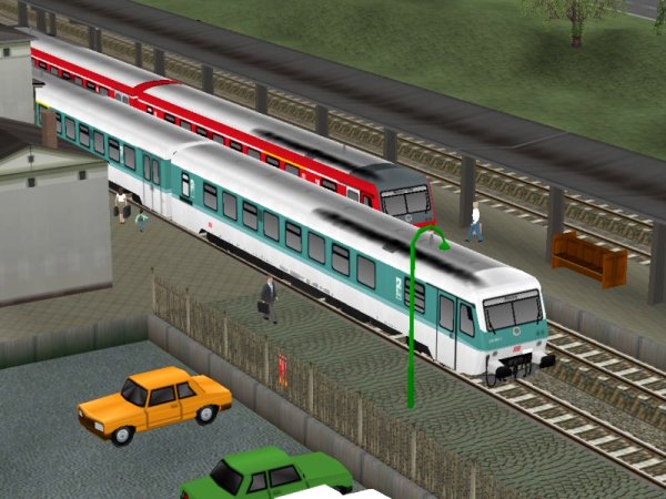 Dieseltriebwagen BR 628.9/629 der DB (DK1451 )
