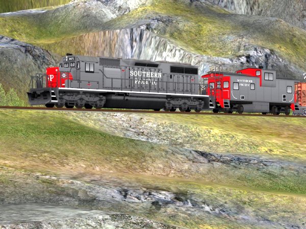 US Diesellokomotive EMD SD40 Southern Pacific und Caboose (DK1460 )