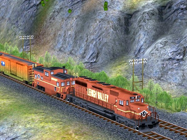 US Diesellokomotive EMD SD40 Lehigh Valley und Caboose (DK1462 )