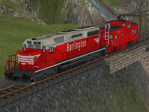 Sparset US Diesellokomotive EMD SD40 und Caboose (DK1463 )